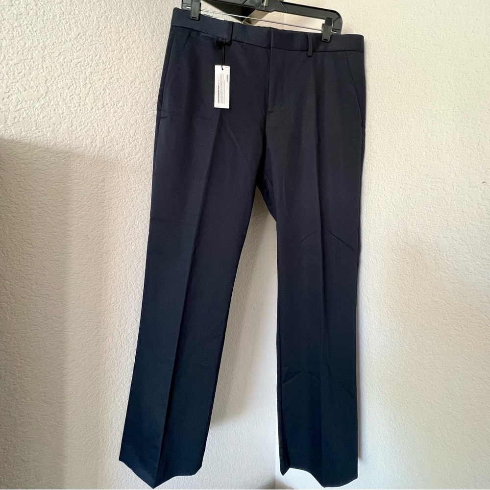 NWT Express Photographer Slim Fit Straight Navy Dress Pants 32x30 Mens
